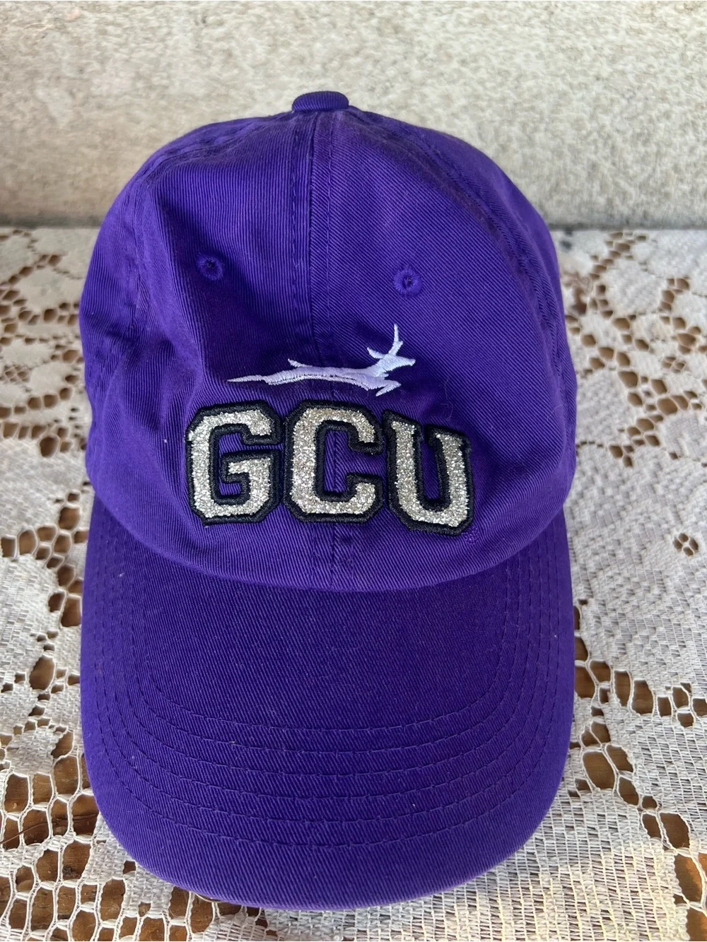 Top of the World Purple GCU Baseball Cap with Silver Lettering